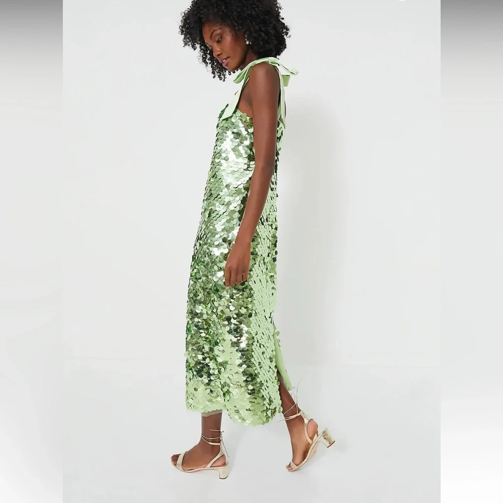 Mint Chip Sequin Roxy Dress - Picture 4 of 12